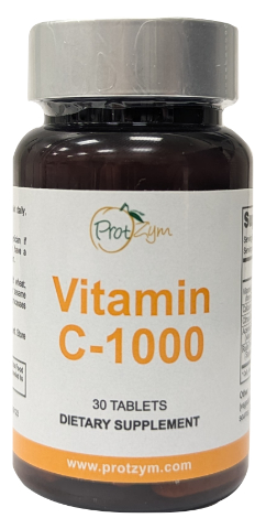 Bottle of 1000mg Vitamin C With Bioflavonoids and Synergist / 30 tablets